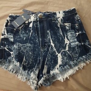 Jean Shorts High waisted vintage wash cutt offs